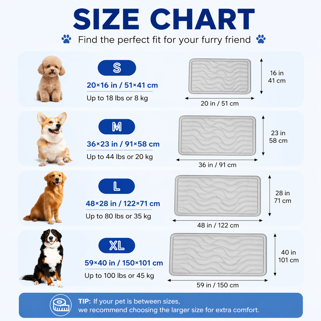 Dual-Side Cooling Dog Mat