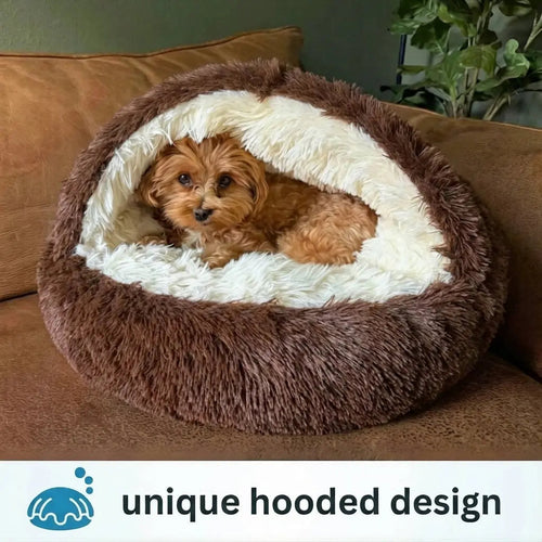 Calming Cowry Pet Bed – Cozy Anti-Anxiety Dog & Cat Bed