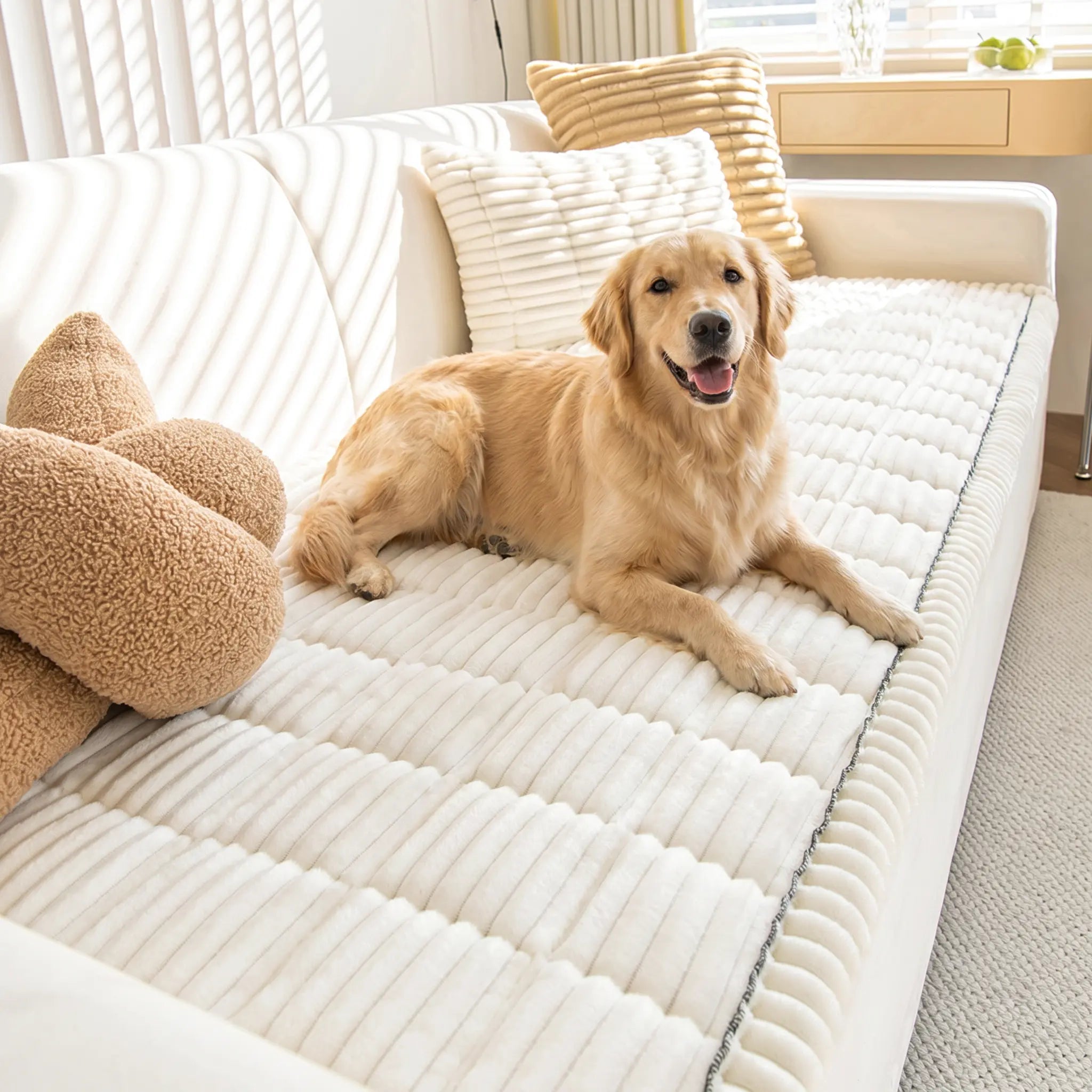 Plush Non-Slip Pet Sofa Cover – Soft, Protective & Washable