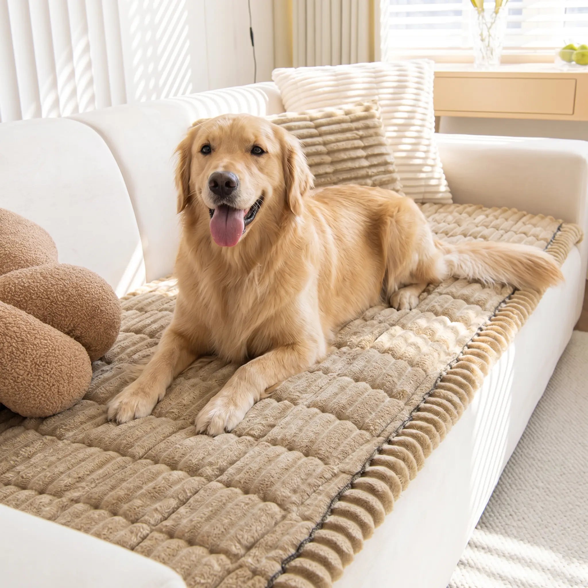 Plush Non-Slip Pet Sofa Cover – Soft, Protective & Washable