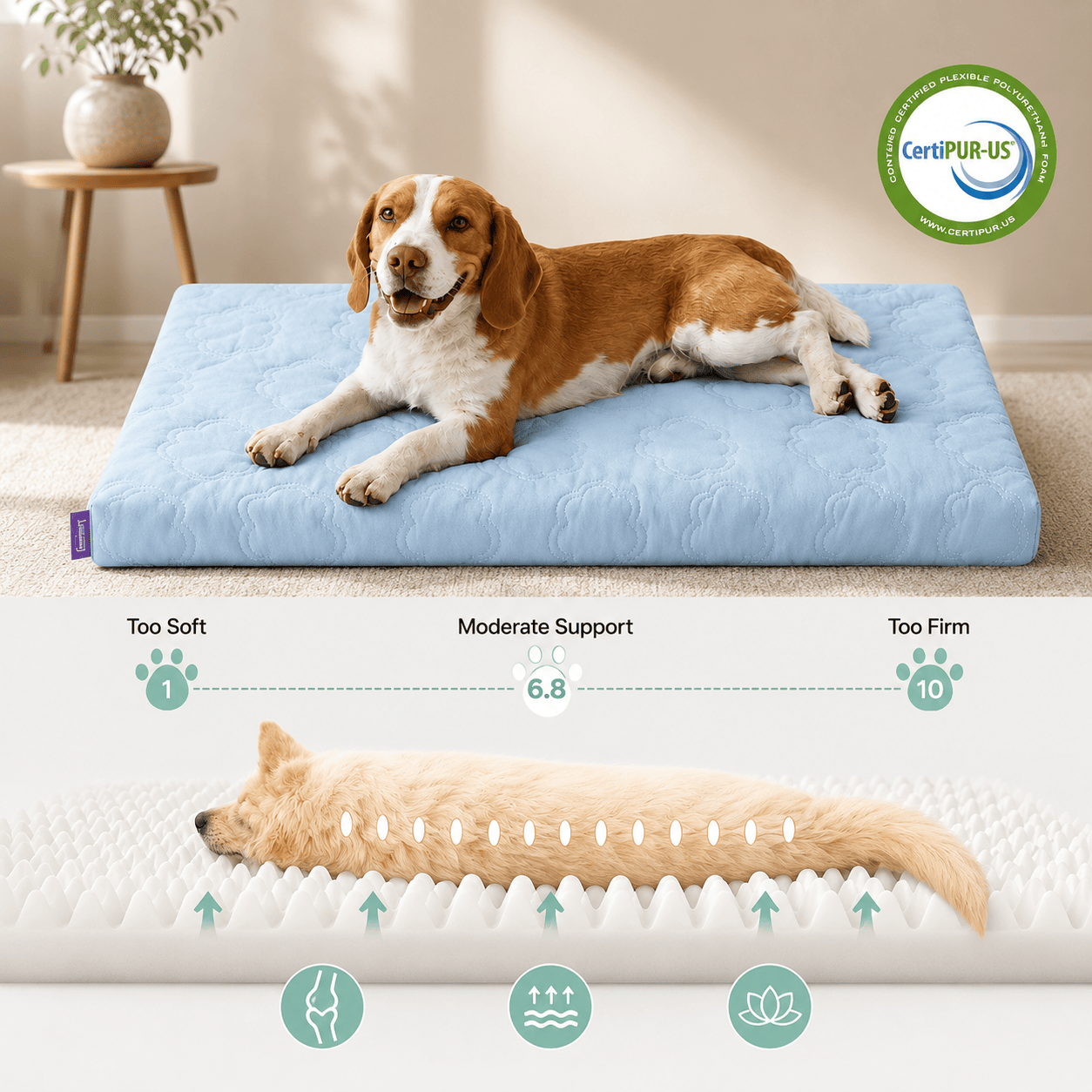 Breathable Cooling Orthopedic Dog Bed