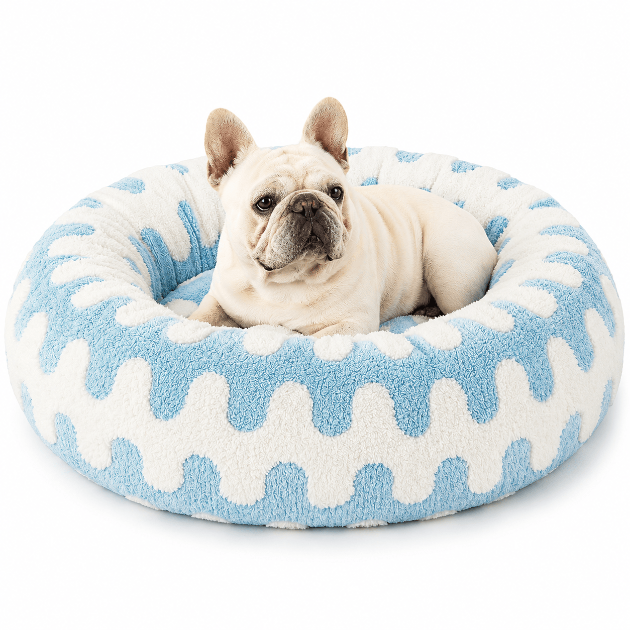 Soft Plush Donut Bed for Dogs & Cats