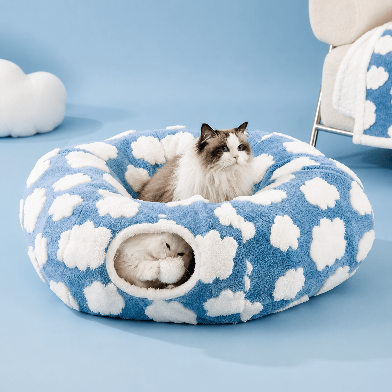Washable Cat Tunnel Bed