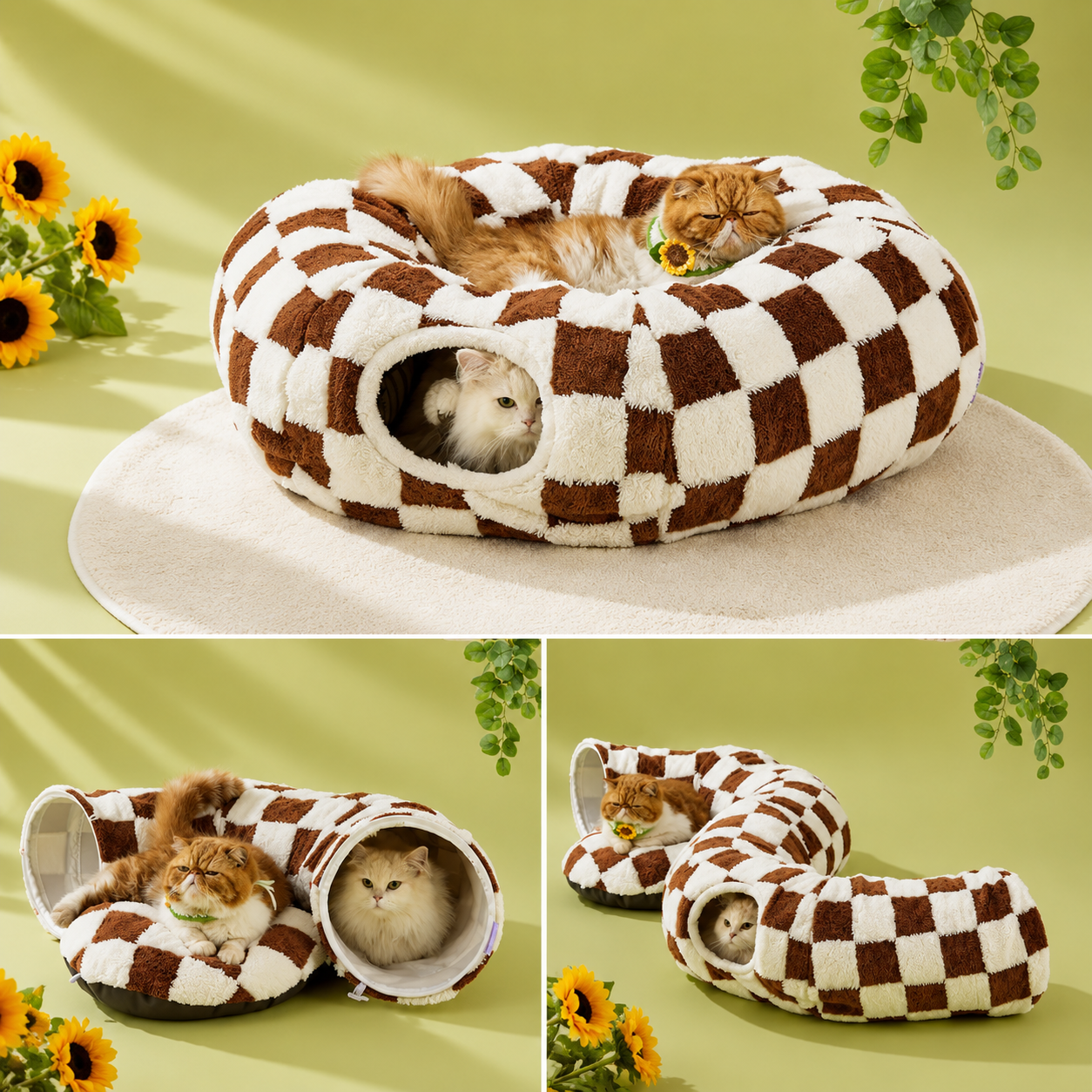 Washable Cat Tunnel Bed