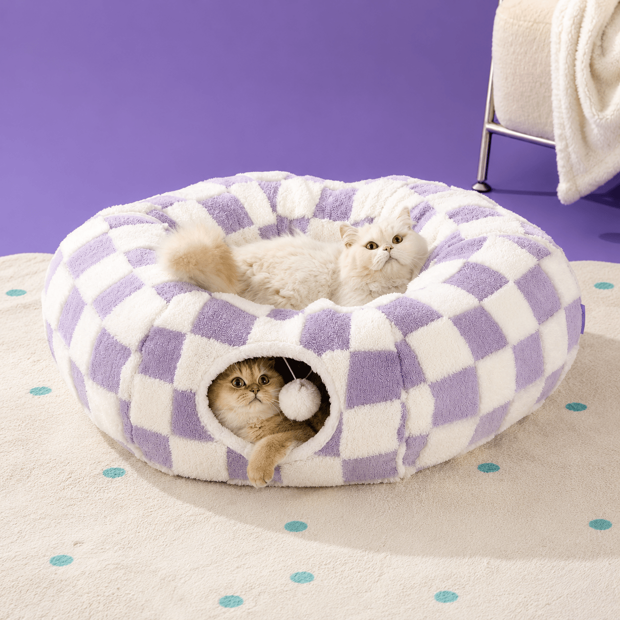 Washable Cat Tunnel Bed