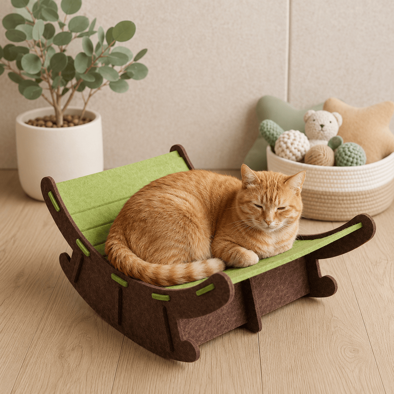 Premium Cat Rocking Bed & Scratching Lounge