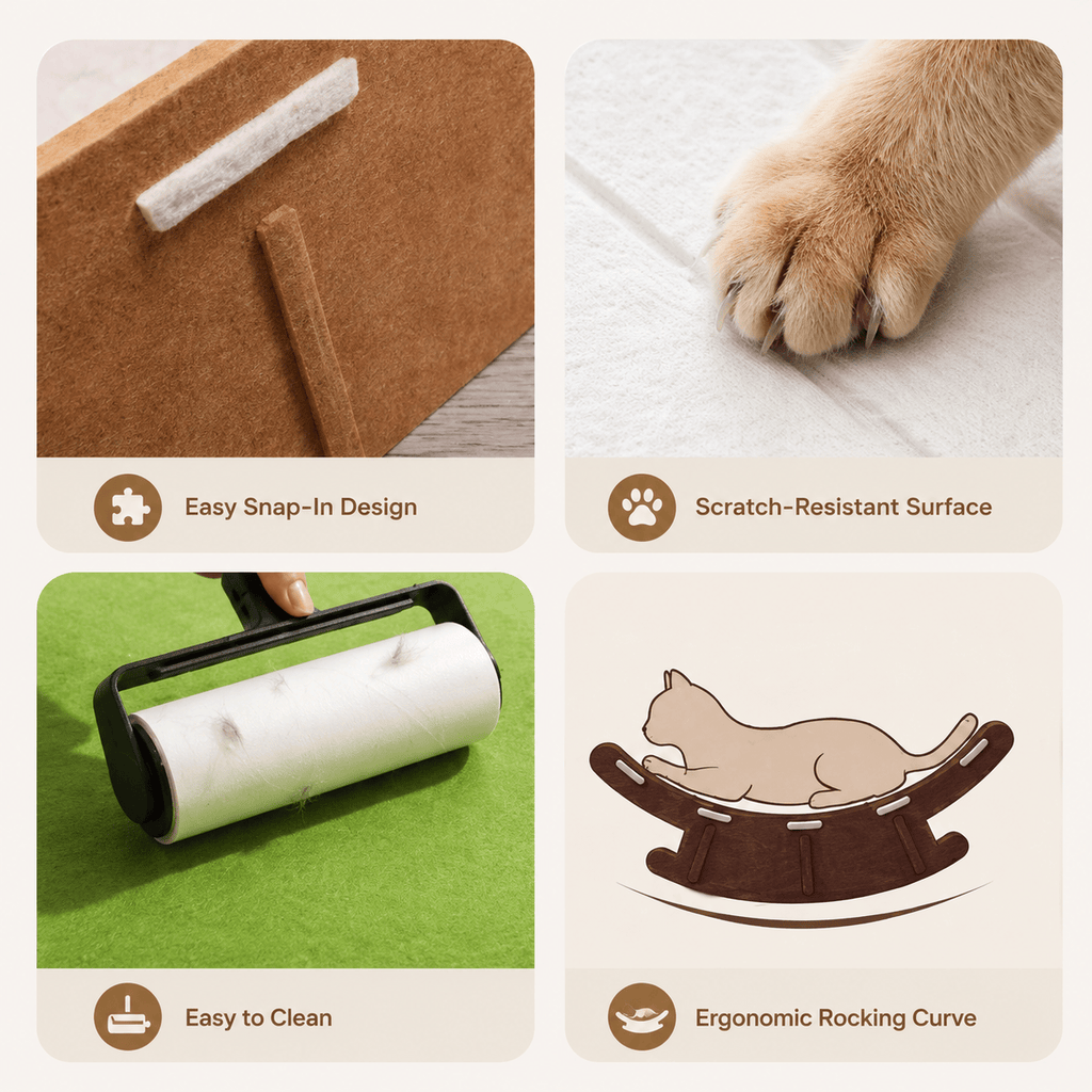 Premium Cat Rocking Bed & Scratching Lounge