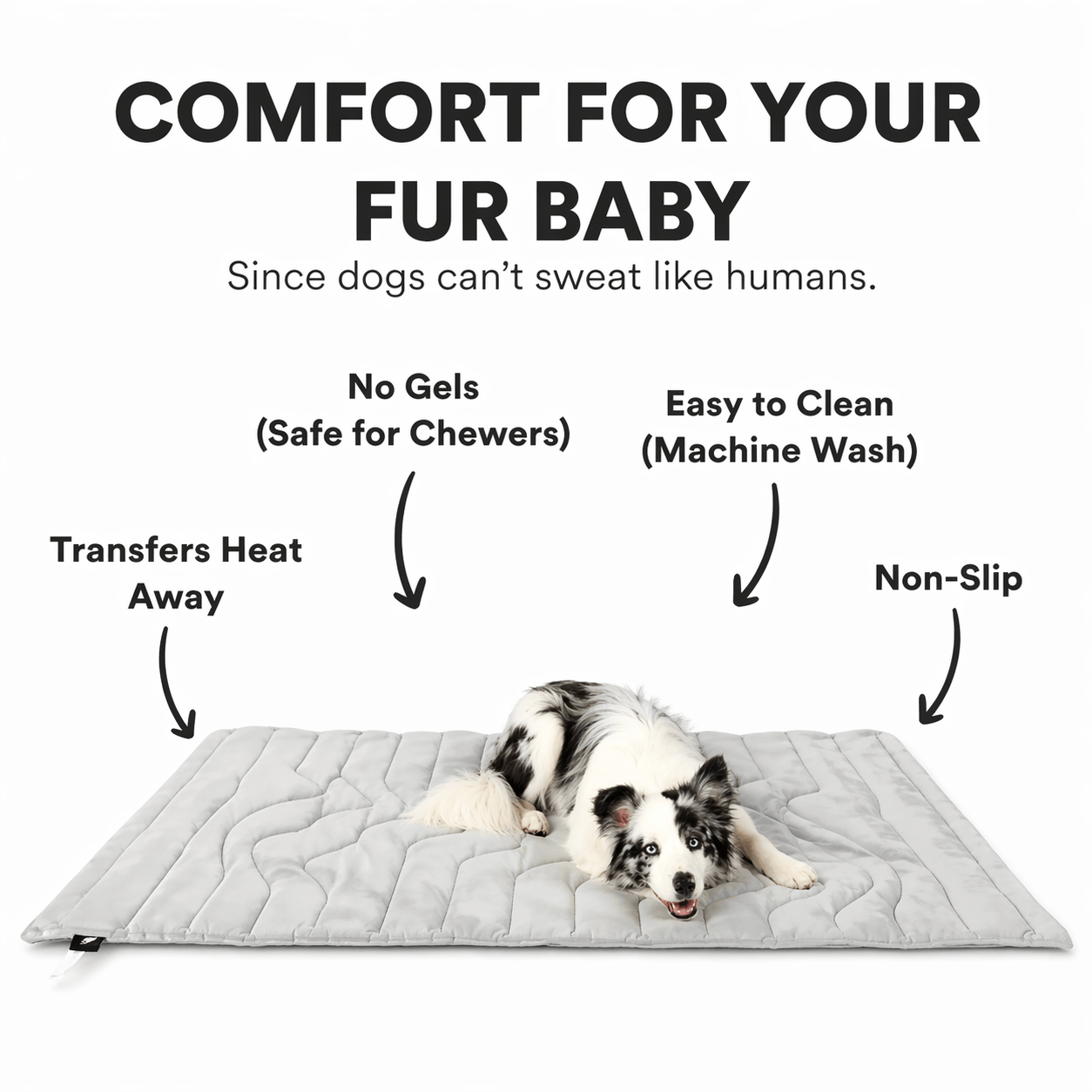 Dual-Side Cooling Dog Mat