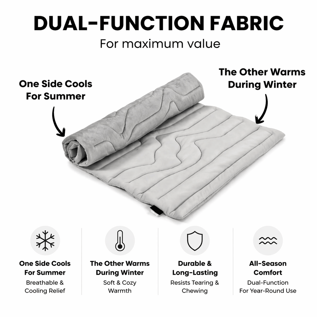 Dual-Side Cooling Dog Mat