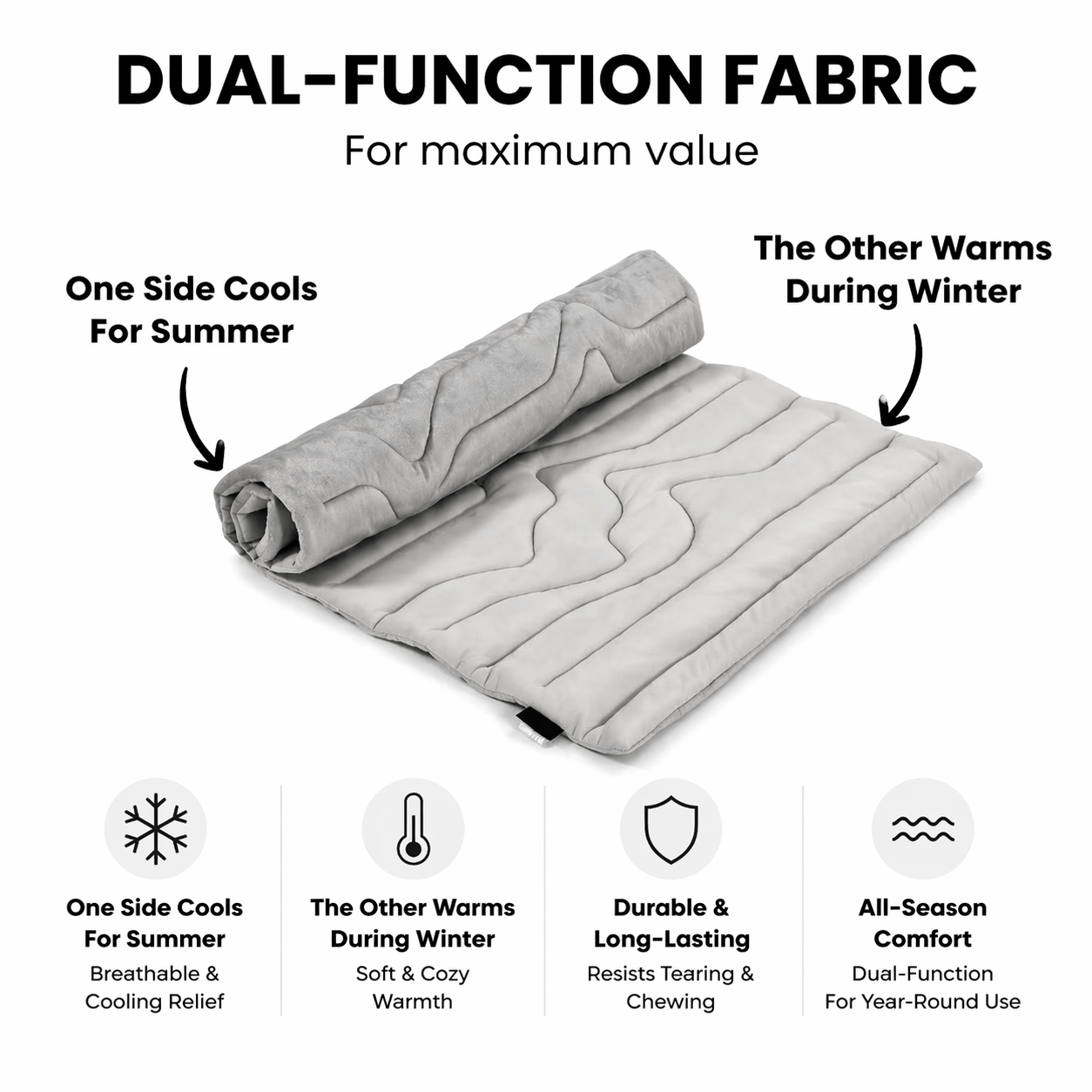 Dual-Side Cooling Dog Mat