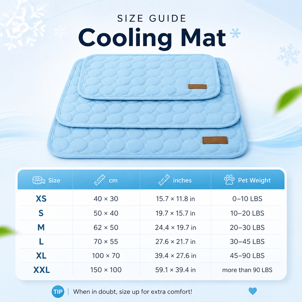 Cooling Mat for Dogs & Cats