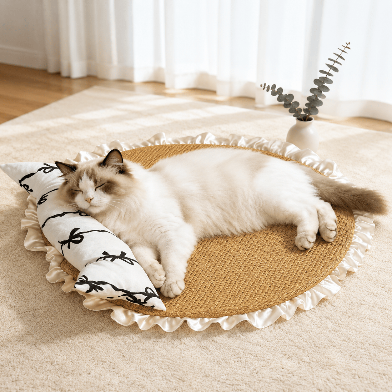 Cooling Cat Sofa Bed with Pillow