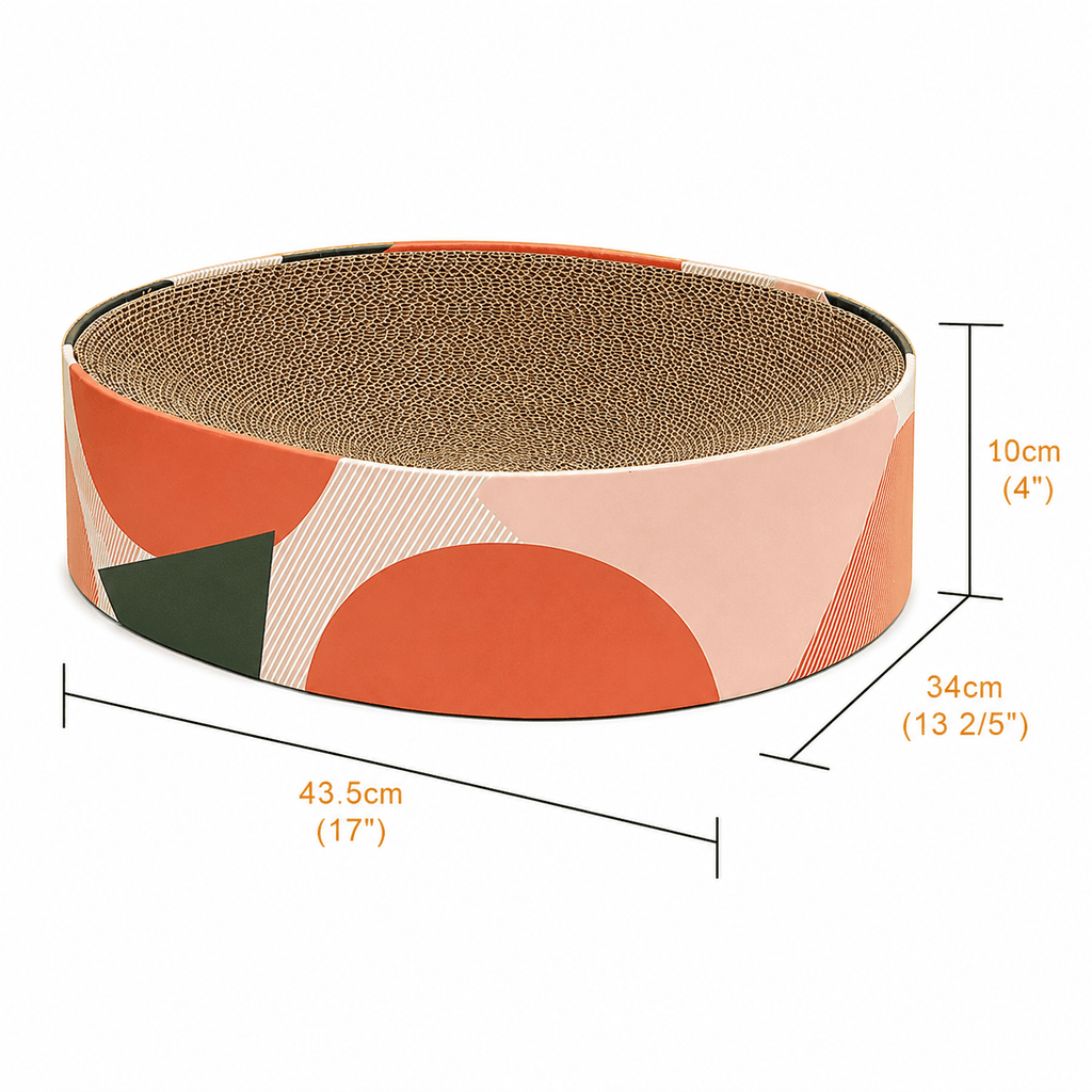 Cardboard Paradise Cat Bed for Stress-Relief, Claw Health & Furniture Safety