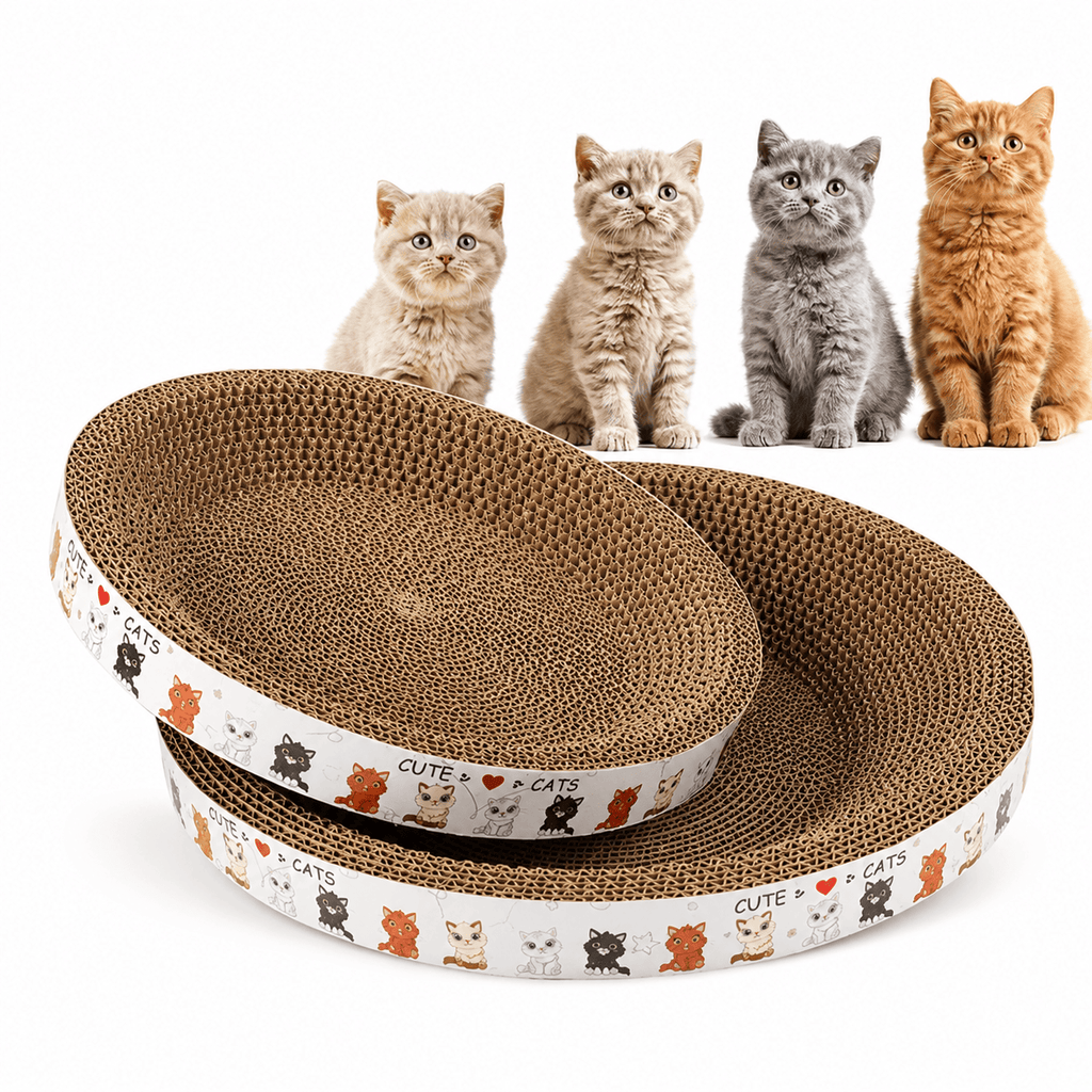 Cardboard Paradise Cat Bed for Stress-Relief, Claw Health & Furniture Safety