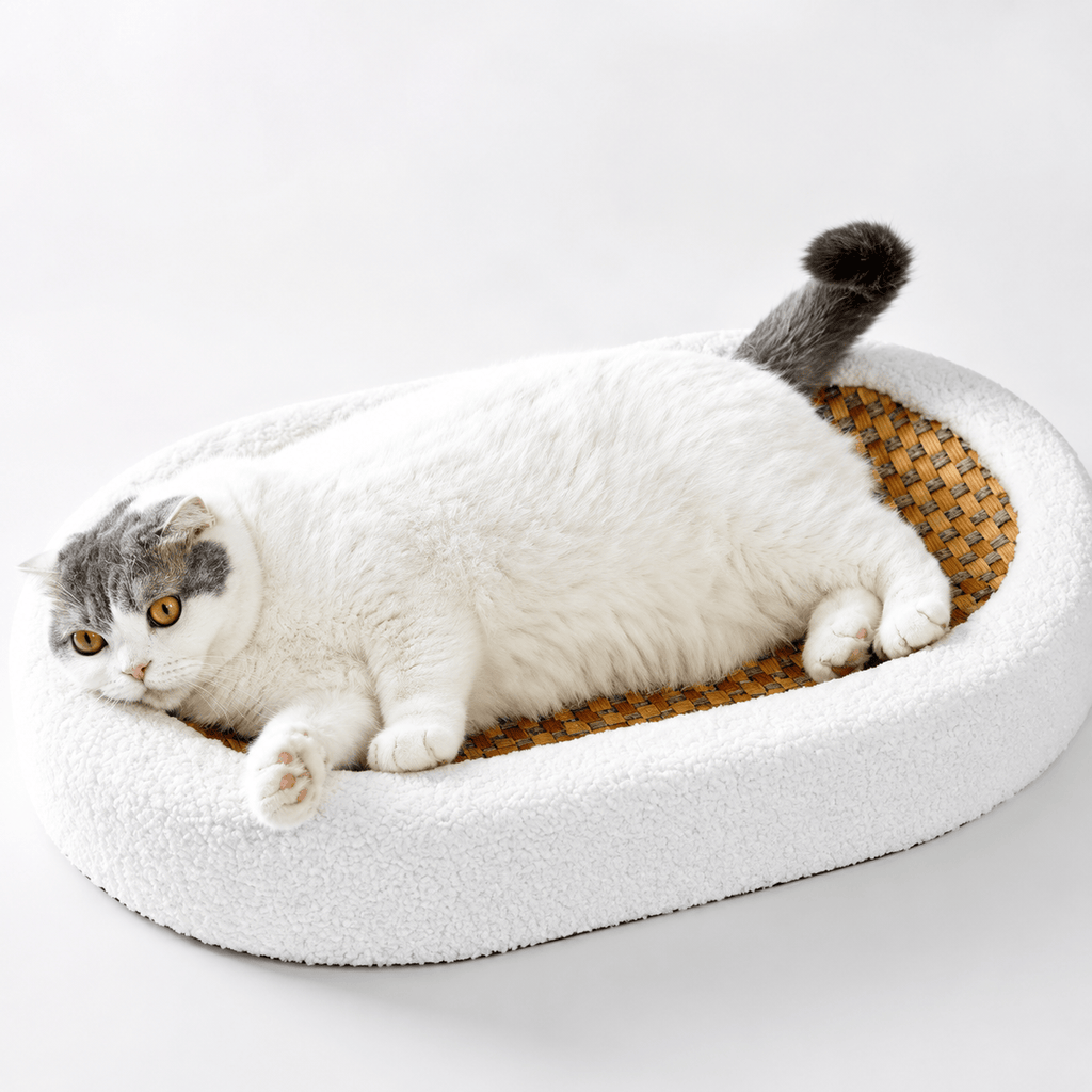 Scratch Lounge – Soft Plush Lounge Bed for Indoor Cats
