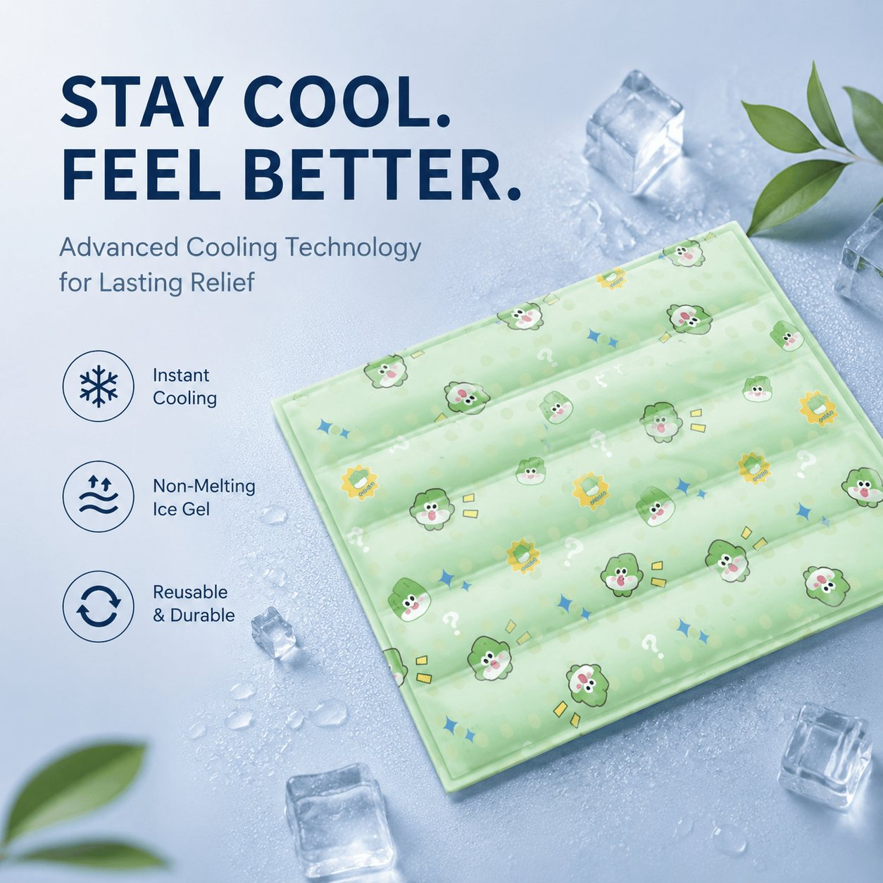 Self-Cooling Pet Mat for Dogs & Cats