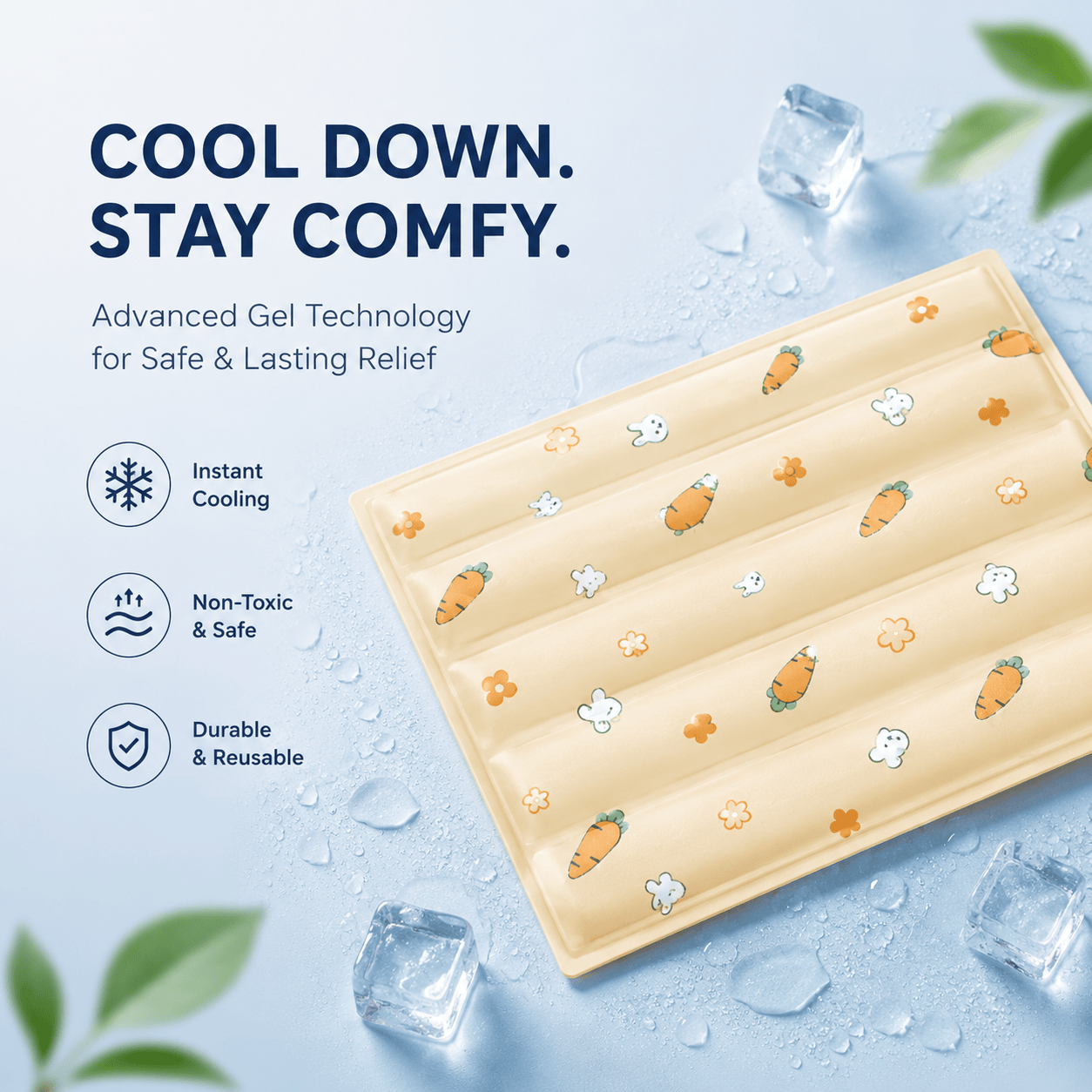 Self-Cooling Pet Mat for Dogs & Cats