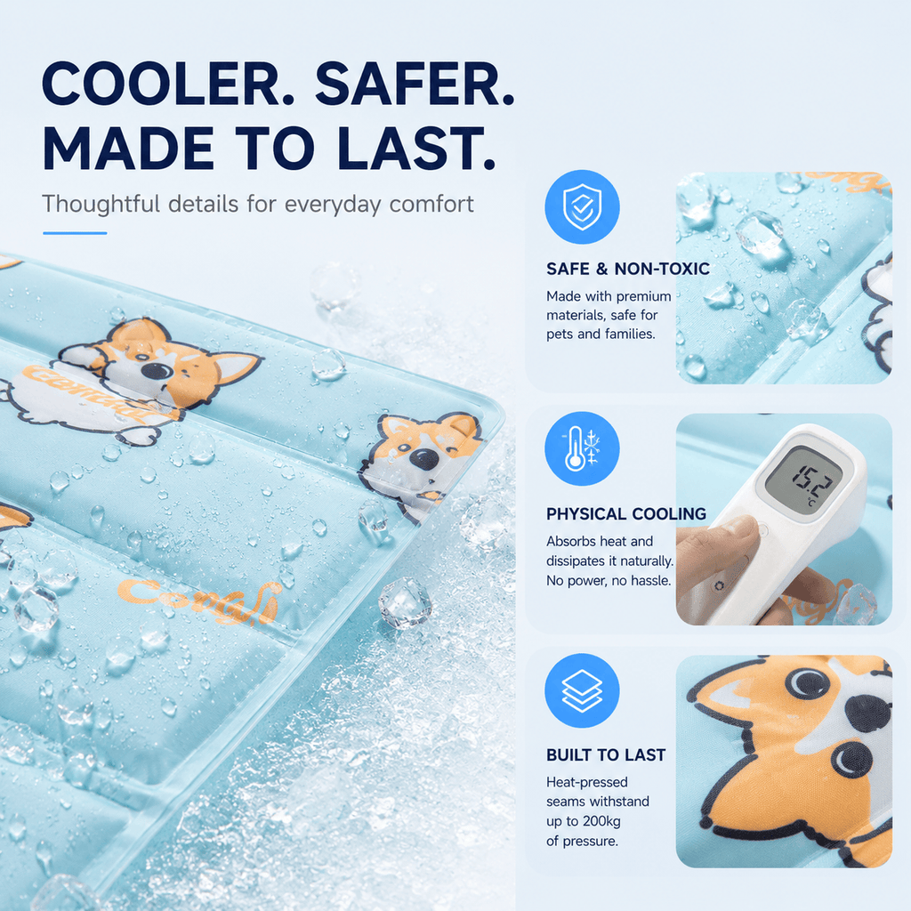 Self-Cooling Pet Mat for Dogs & Cats