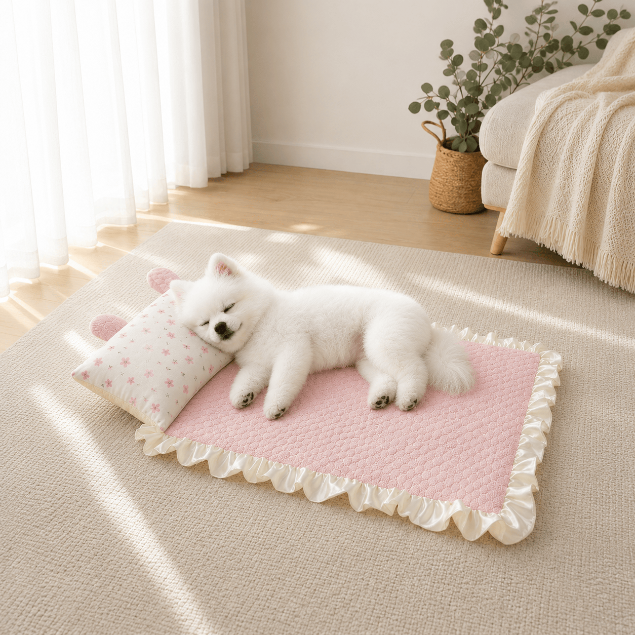 Cooling Rabbit Ear Pet Mat