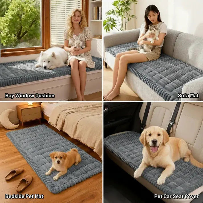 Plush Non-Slip Pet Sofa Cover – Soft, Protective & Washable