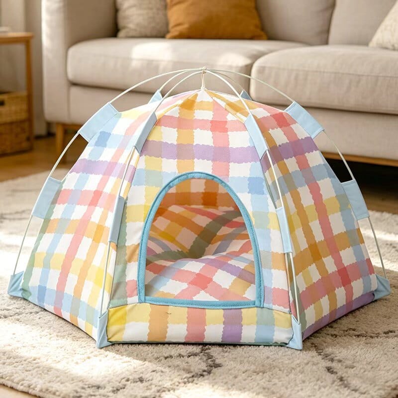 Tiny Luxury Pet Tent Bed
