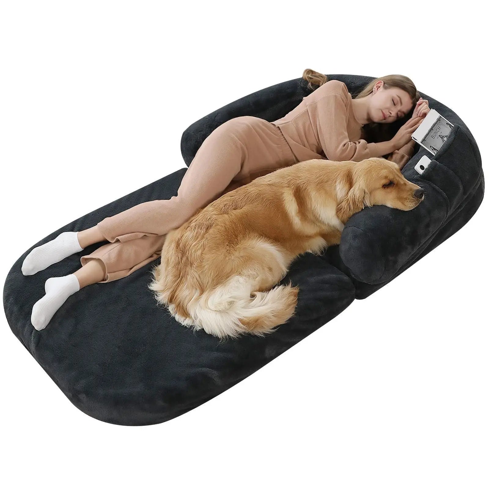 Giant Dog Bed for Humans – Plush Orthopedic Lounger