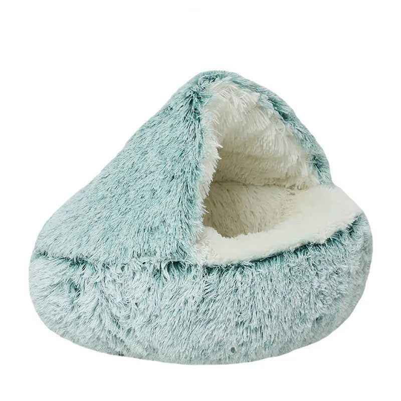 Calming Cowry Pet Bed – Cozy Anti-Anxiety Dog & Cat Bed