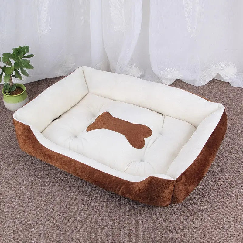 Soft Fleece Pet Bed – Warm Cozy Nest for Dogs & Cats