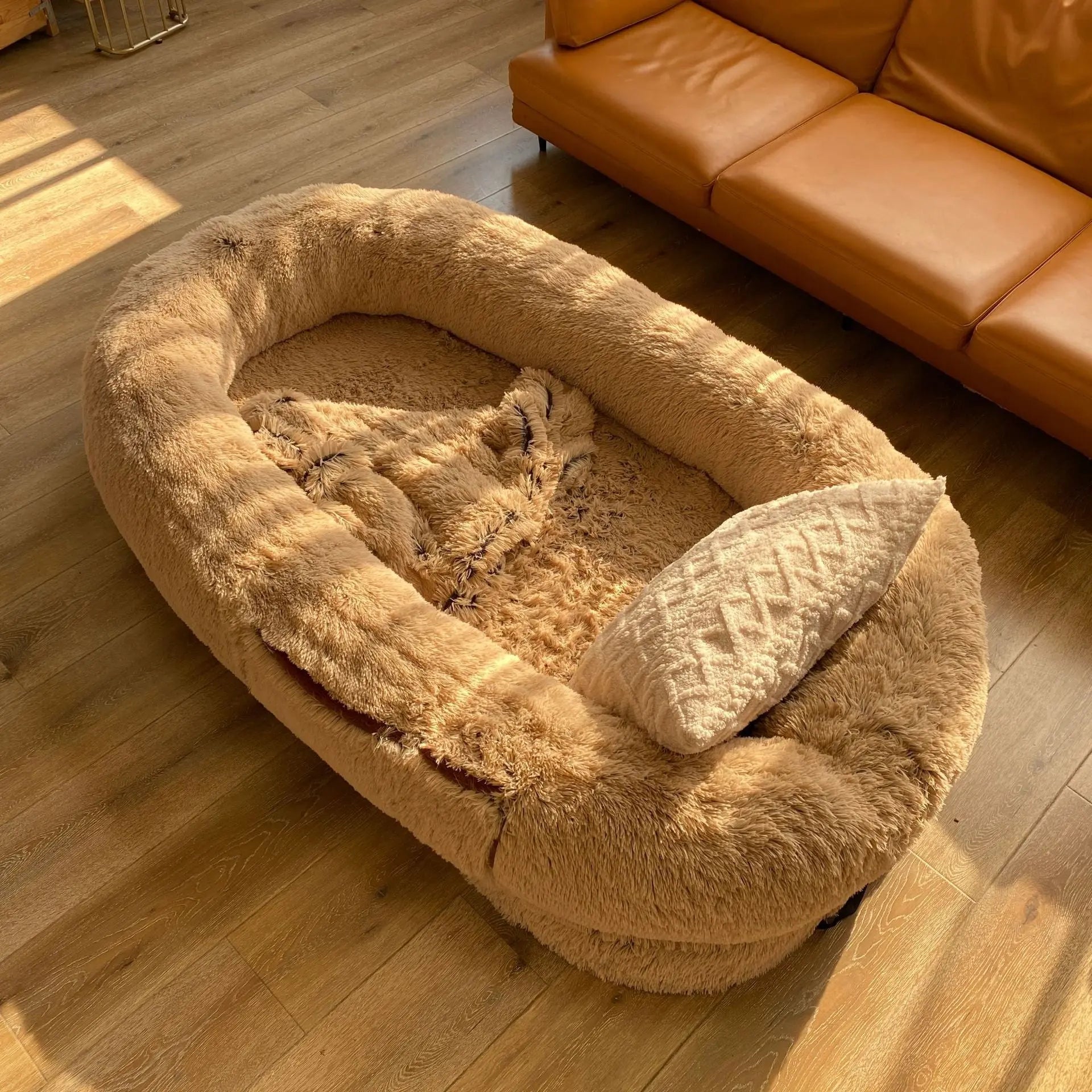Orthopedic Human Dog Bed – Large Cozy Lounger for Relaxing