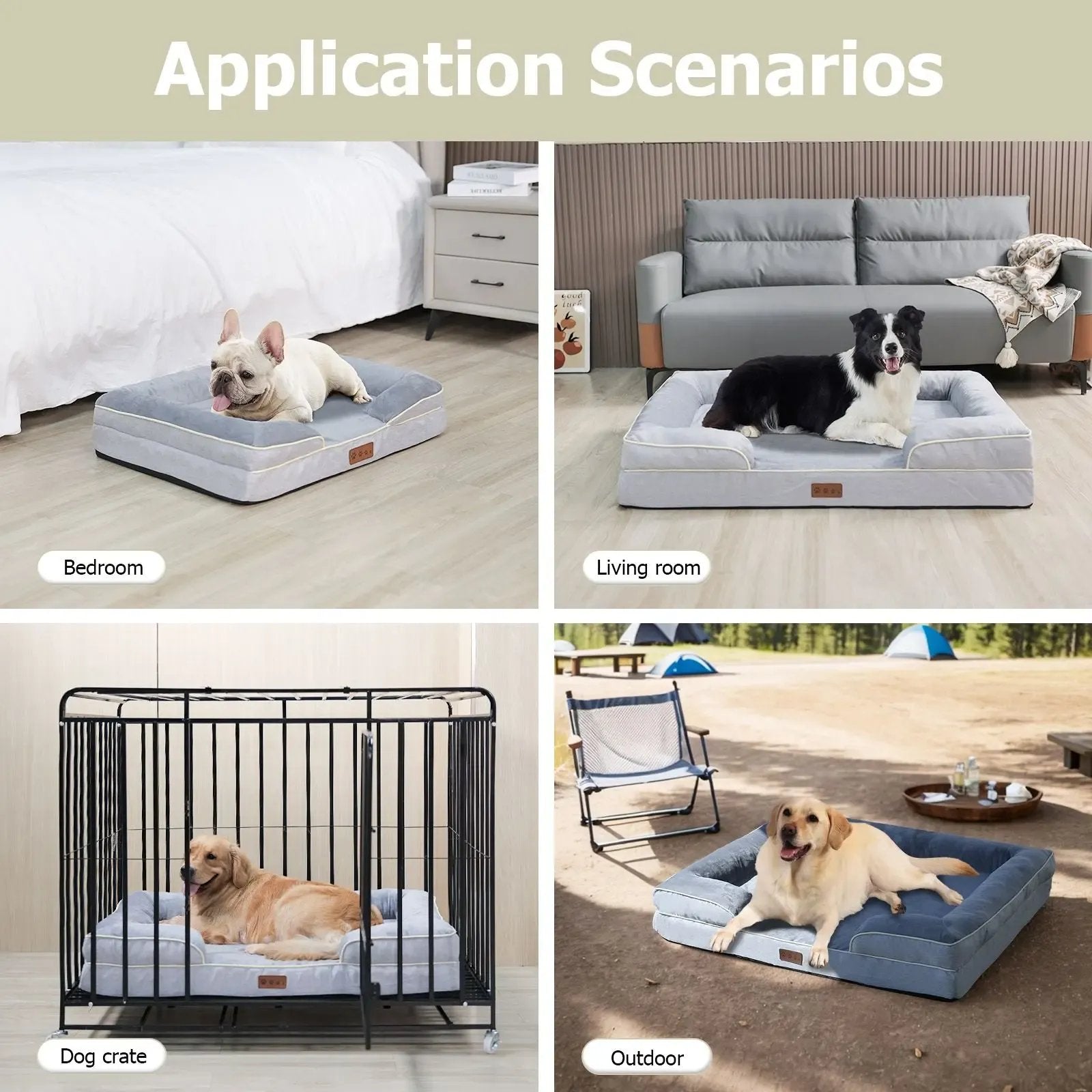 Orthopedic Pet Bed – Supportive Washable Bed with Non-Slip Base
