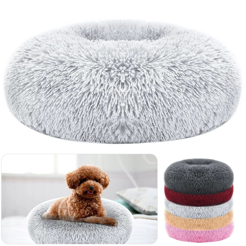 Soft Fleece Pet Bed – Warm Cozy Nest for Dogs & Cats