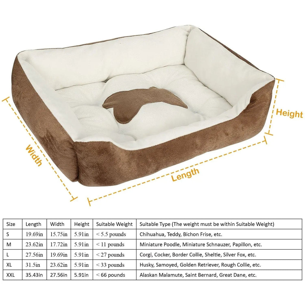 Soft Fleece Pet Bed – Warm Cozy Nest for Dogs & Cats