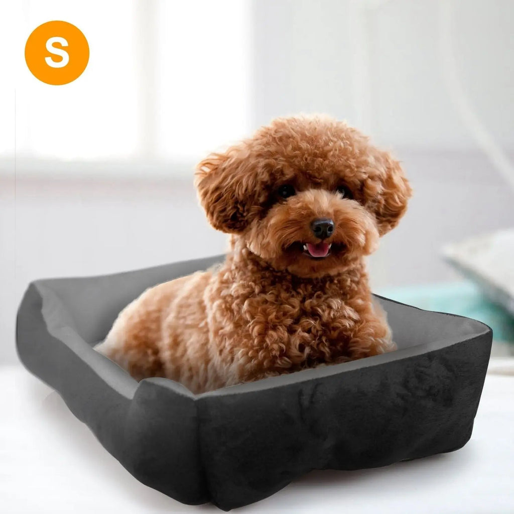 Soft Fleece Pet Bed – Warm Cozy Nest for Dogs & Cats