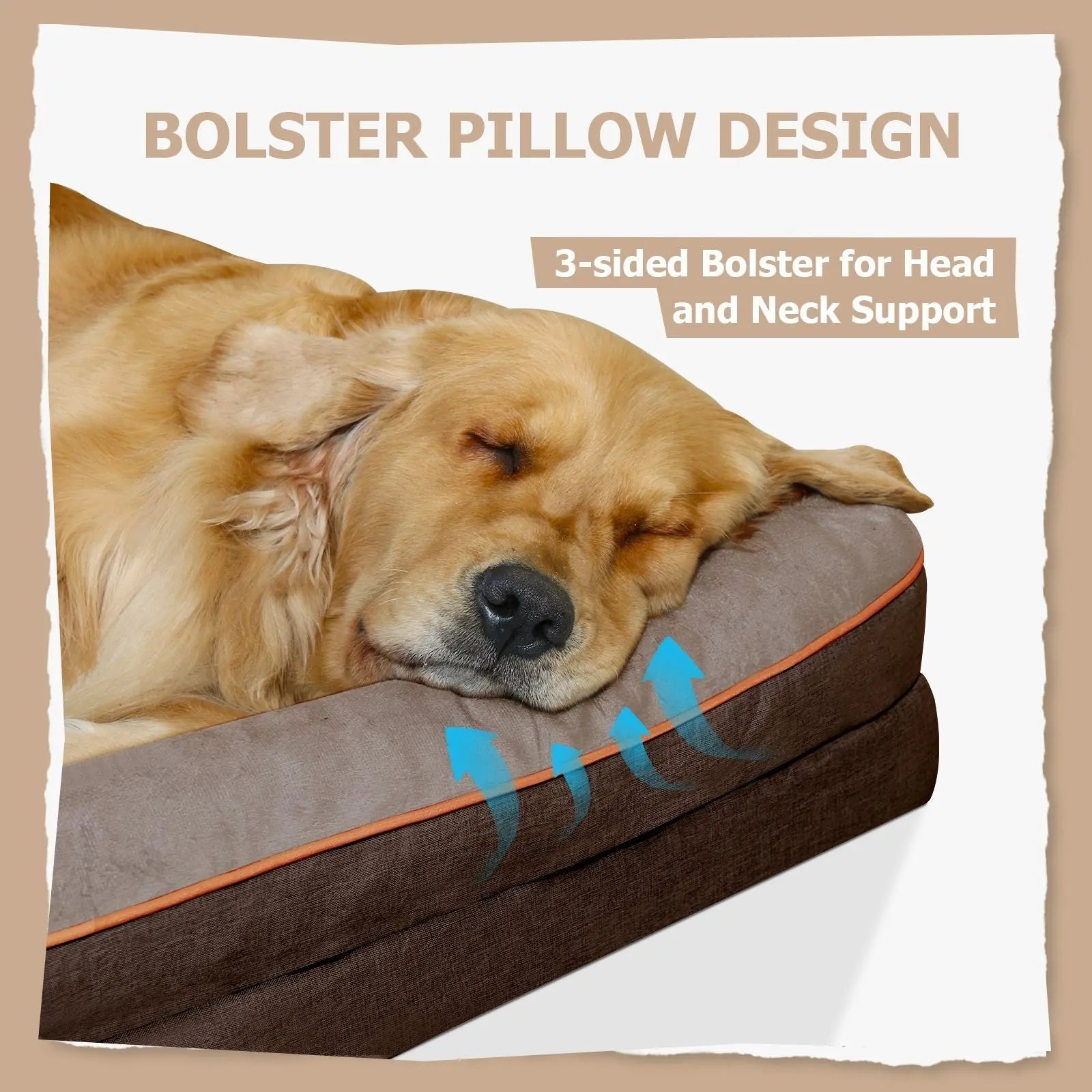 Orthopedic Pet Bed – Supportive Washable Bed with Non-Slip Base