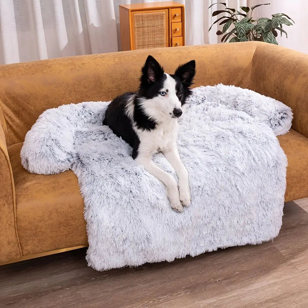 Pet Sofa Bed – Soft Plush Cushion & Blanket for Dogs & Cats