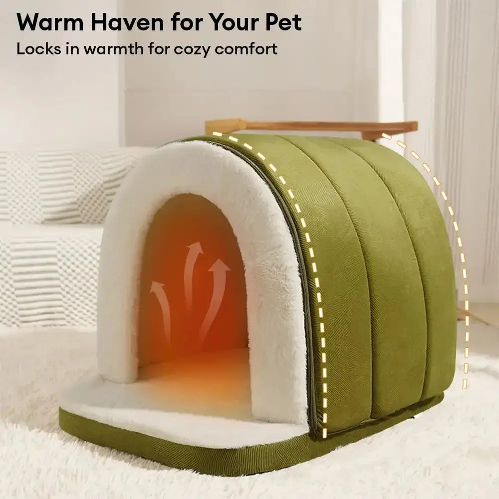 Cozy Cave Pet Bed – Warm Cat & Dog House