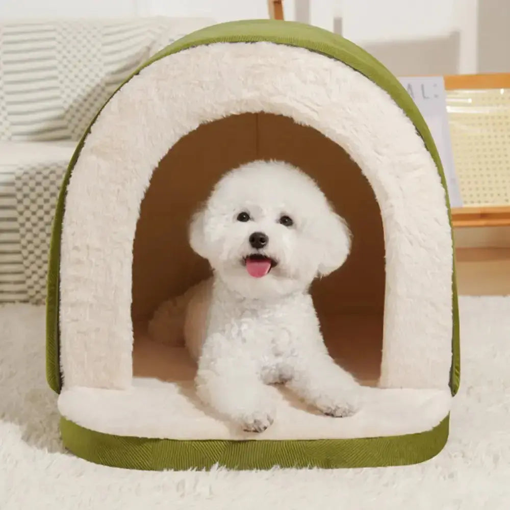 Cozy Cave Pet Bed – Warm Cat & Dog House