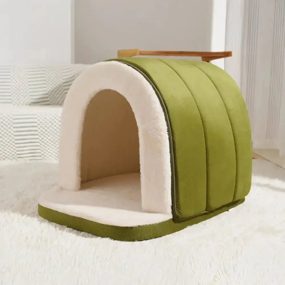 Cozy Cave Pet Bed – Warm Cat & Dog House