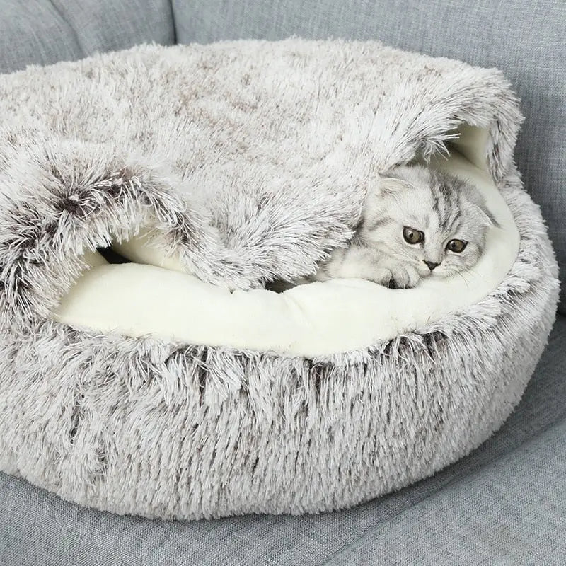Calming Cowry Pet Bed – Cozy Anti-Anxiety Dog & Cat Bed