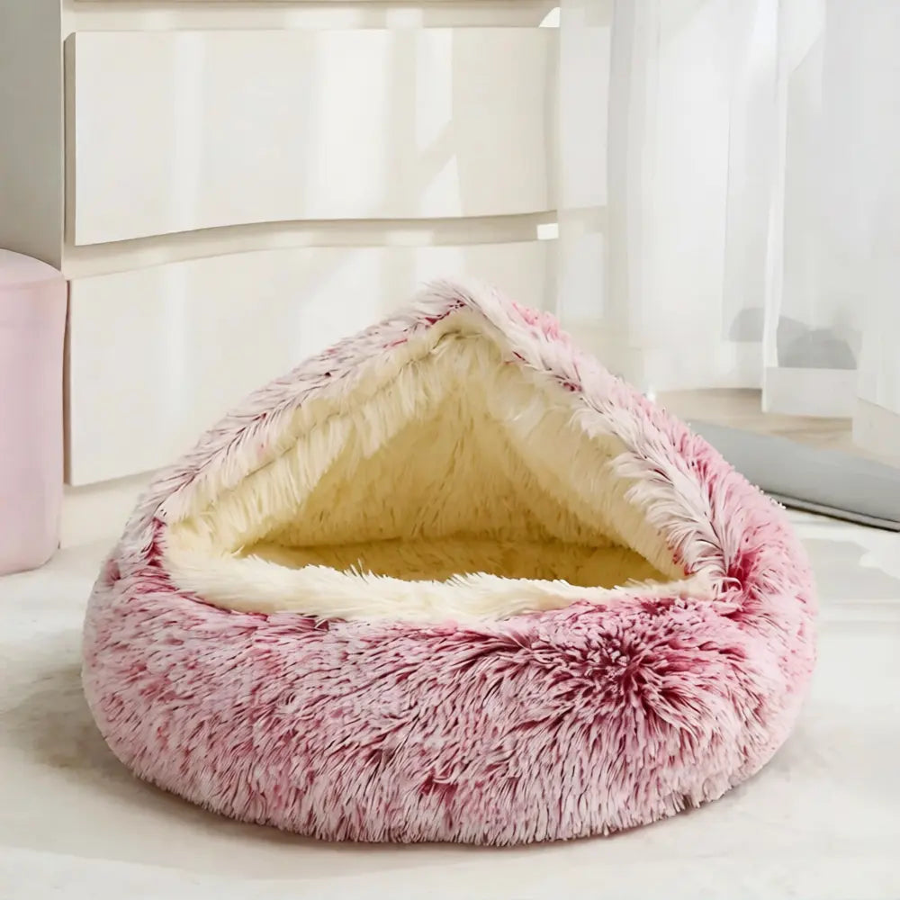 Calming Cowry Pet Bed – Cozy Anti-Anxiety Dog & Cat Bed